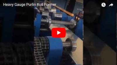 Máquina formadora de rollos Purlin de calibre pesado