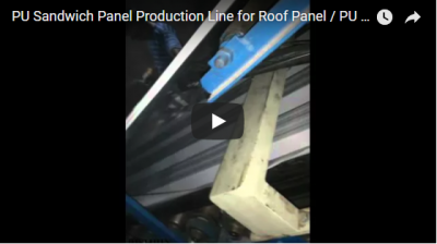 Cadena de producción del panel de bocadillo de la PU para el panel del tejado / la máquina del panel